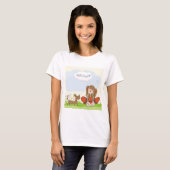 T-shirt Meilleurs amis Fille Et Chien (Devant entier)