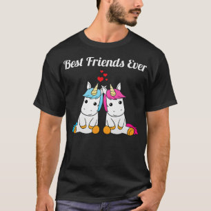 T-shirt Meilleurs Amis Jamais Bff Meilleurs Amis Unicornes