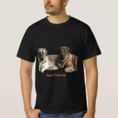 T-shirt Meilleurs amis Mastiff (Devant)