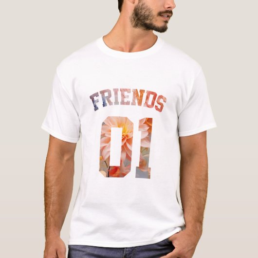 T-shirt Meilleurs amis pour 3 - amis 01 (Devant)