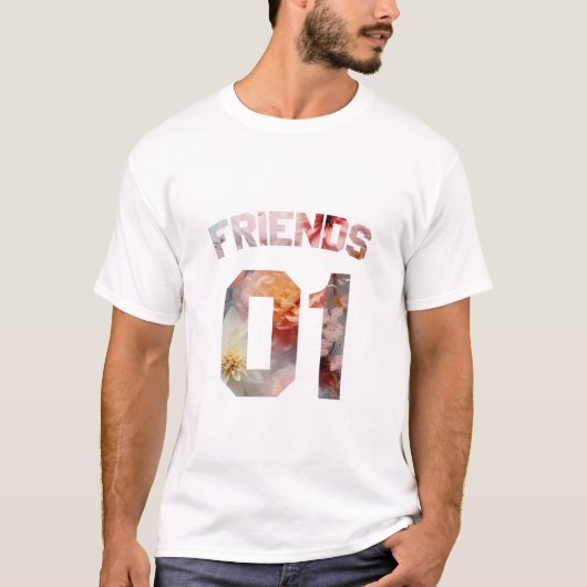 T-shirt Meilleurs amis pour 3 - amis 01 (Devant)