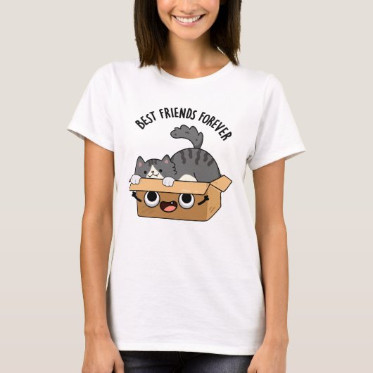 T-shirt Meilleurs Amis Pour Jamais Drôle Chat Et Camion (Devant)