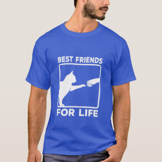 T-shirt Meilleurs amis pour la vie Chat Amoureux des chats