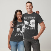 T-shirt Meilleurs Amis Pour La Vie Propriétaire De Chien B (Unisexe)