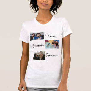 T-shirt Meilleurs amis pour toujours BFF Custom 3 Collage 