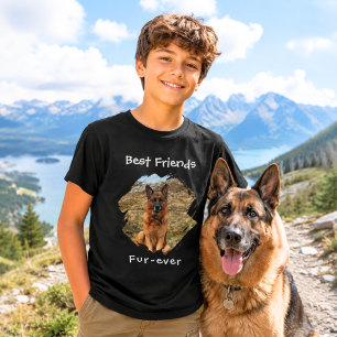 T-shirt Meilleurs amis pour toujours Photo de chien Garçon