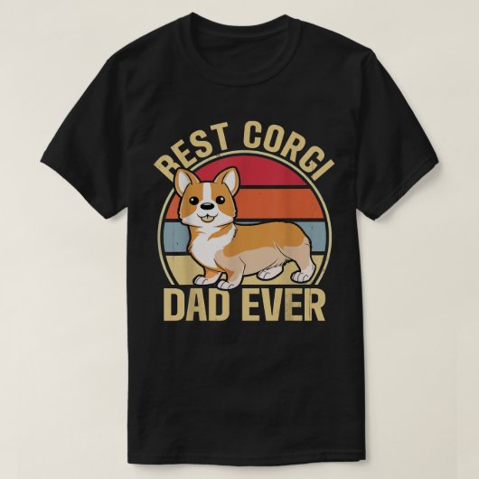 T-shirt Meilleurs Corgi papa jamais  (Design devant)