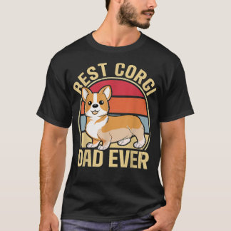 T-shirt Meilleurs Corgi papa jamais 
