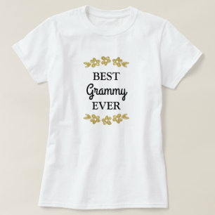 T-shirt Meilleurs Fleurs d'or Grammy Ever