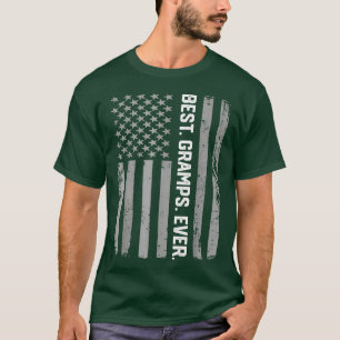 T-shirt Meilleurs Gramps Toujours Amérique Drapeau Cadeau