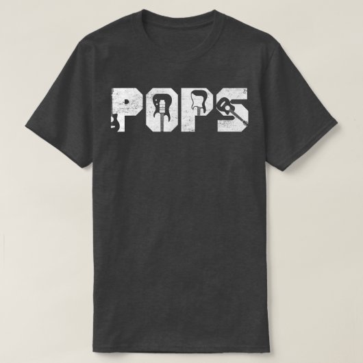 T-shirt Meilleurs Pops jamais guitariste guitariste (Design devant)