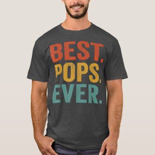 T-shirt Meilleurs Pops jamais Vintage Retro Grand-pa Fête 