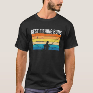 T-shirt Meilleurs Potes de Pêche pour Hommes Passionné de