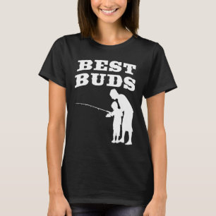 T-shirt Meilleurs potes Grand-père Père et fils pêchant en