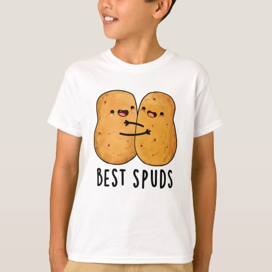 T-shirt Meilleurs Puds Amusant Best Buddies Pomme de terre (Devant)
