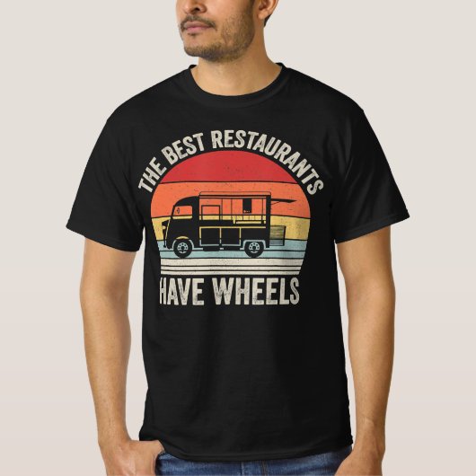 T-shirt Meilleurs Restaurants Ont Roues Nourriture Taco Tr (Devant)