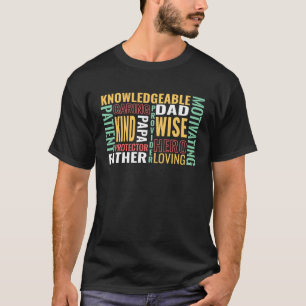 T-shirt Meilleurs traits de papa Décrire le meilleur père