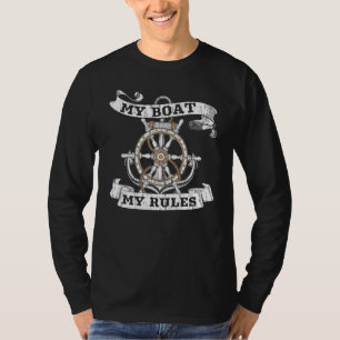 T-shirt Mein Boot Meine Règles Capitaine Capitaine Capitai