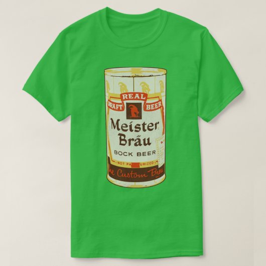 T-shirt Meister Brau Beer Retro Defunct Breweriana (Design devant)