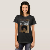 T-shirt Melanated Educated Hbcu Queen Black African Americ (Devant entier)
