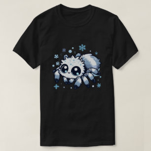 T-shirt Mélange araignée blanche sauteur dans les flocons
