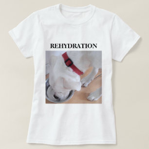 T-shirt Mélange blanc Labrador Mélange Chien Chien Chien C