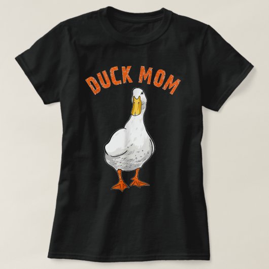 T-shirt Mélange Canard Maman Amour Illustration Don Canard (Design devant)