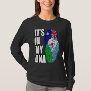 T-shirt Mélange D'ADN Australien Et Djibouti Patrimoine Du