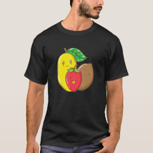 T-shirt Mélange De Fruits Avec Fraise Mango Et Kiwi