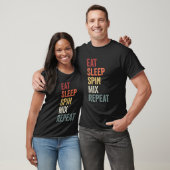 T-shirt Mélange de rotation du sommeil Répéter le cadeau D (Unisexe)