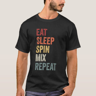 T-shirt Mélange de rotation du sommeil Répéter le cadeau D