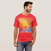 T-shirt Mélange de teintes colorées éclatantes (Devant entier)