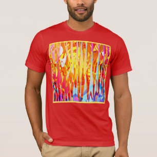 T-shirt Mélange de teintes colorées éclatantes