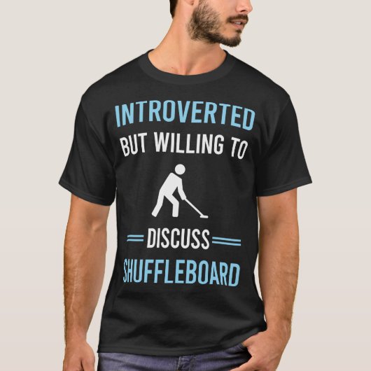 T-shirt Mélange introverti de shuffleboard (Devant)