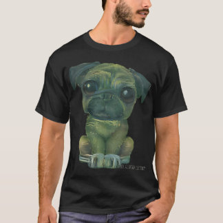 T-shirt Mélange Pug Chien X Claude Monet #3 - Pièce d'Art