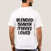 T-shirt Mélangée secouée remuée aimée (Dos)