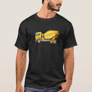 T-shirt Mélangeur de béton Camion de construction Véhicule