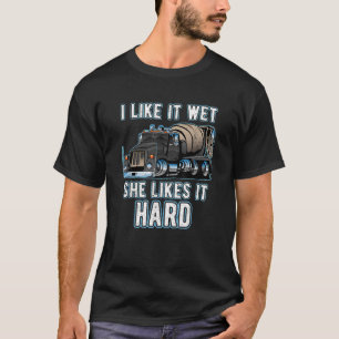 T-shirt Mélangeur de ciment en béton amusant Conducteur de