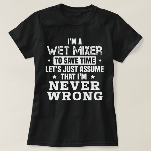 T-shirt Mélangeur humide (Design devant)