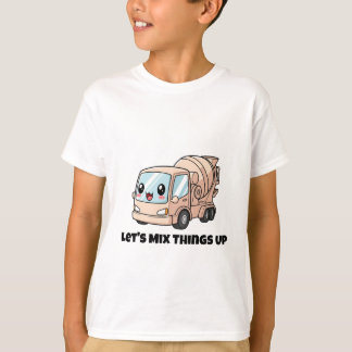 T-shirt Mélangons les choses - Conception de camion de mél