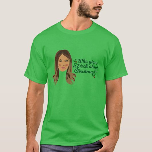 T-shirt Melania Trump qui fout Noël (Devant)