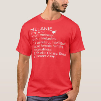 T-shirt Melanie Nom Melanie Définition Melanie Femme Nam