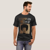 T-shirt Melanin And HBCU-ish AF Historical Black Colleges  (Devant entier)