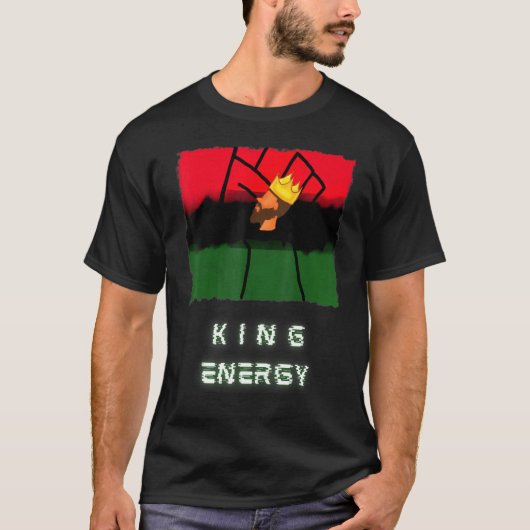 T-shirt Melanin Black King Energy (Devant)