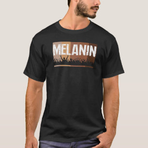 T-shirt Melanin Black Pride Black History Maand zw