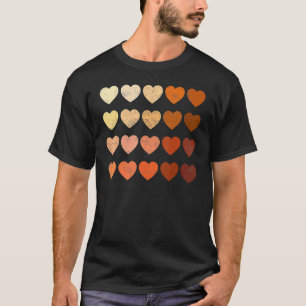 T-shirt Melanin Coeur Noir Histoire Mois Black Pride Femme