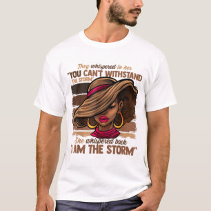 T-shirt Melanin Colors Women I Am Storm Black Autonomwerm