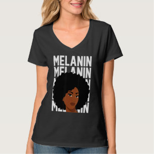 T-shirt Mélanin Couleur de peau Africain Américain Noir Fe
