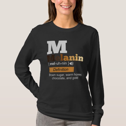 T-shirt Melanin Definition Black History Month BLM African (Devant)