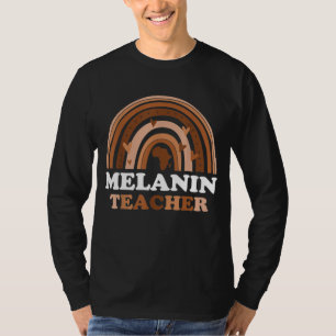 T-shirt Melanin Enseignant Black Melané Enseignant Black H